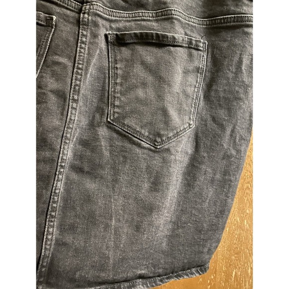 Old Navy Jeans Mini Skirt Women Plus Sz 20 High-Rise Black Denim Button Fly - Picture 8 of 10